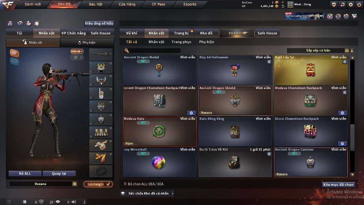 shop acc cf uy tin gia re